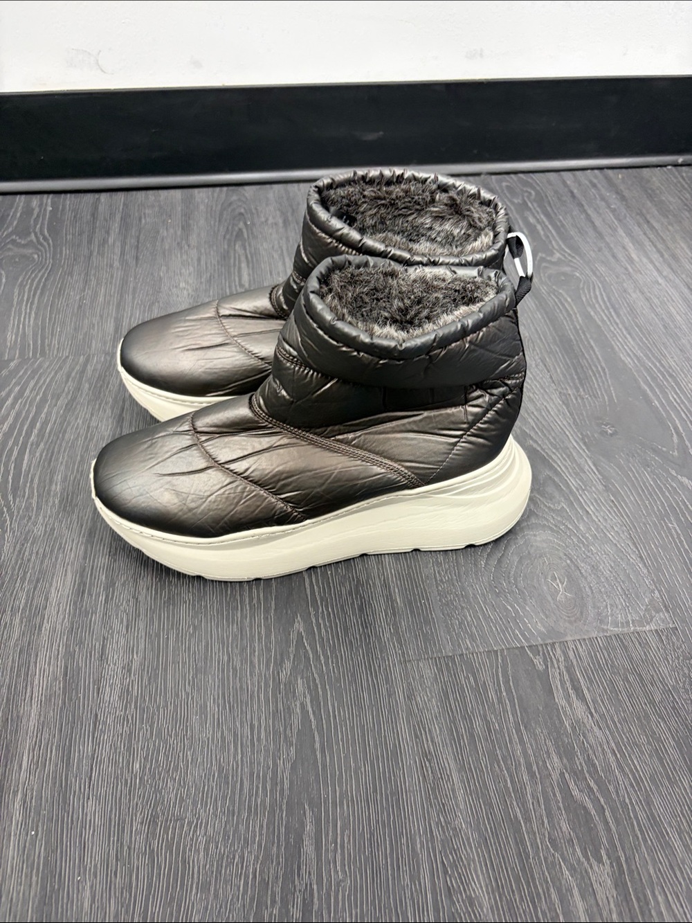 Free People Snow to Surf Quilted Puffer Boots.